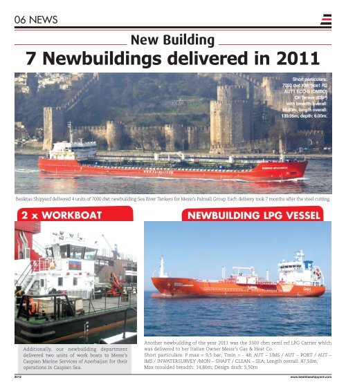 Besiktas Shipyard News 2011