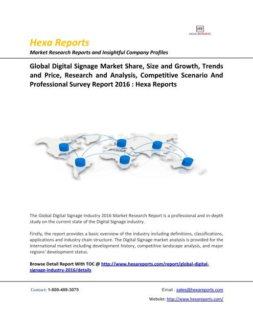 Global Digital Signage Market Size