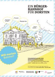 Ein Bürgerbahnhof für Dorsten_Dokumentation der Bürgerempfehlungen