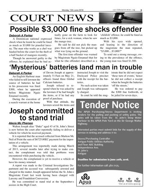 Caribbean Times 28th Issue - Monday 14th June 2016