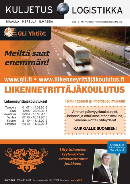 Kuljetus & Logistiikka 3 / 2016