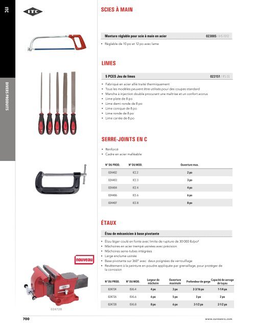 ITC - Outils et équipement