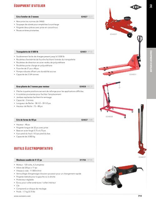 ITC - Outils et équipement