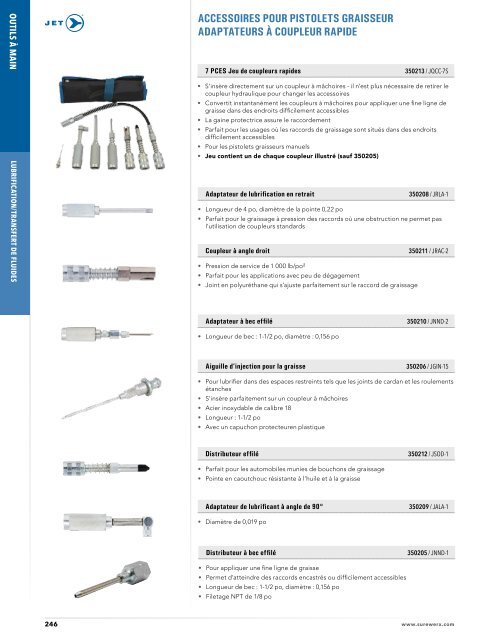 Jet - Lubrification & Transfert de fluides