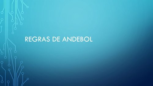 As regras do ANDEBOL em PDF