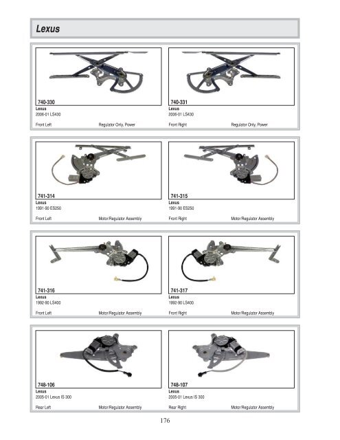 Dorman - Window Regulator