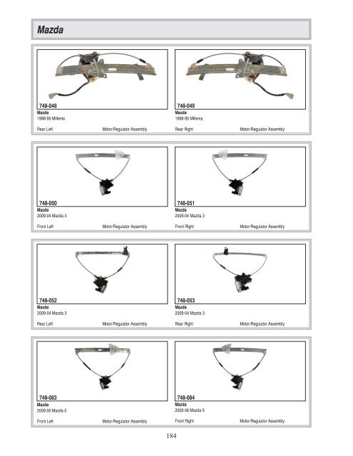 Dorman - Window Regulator