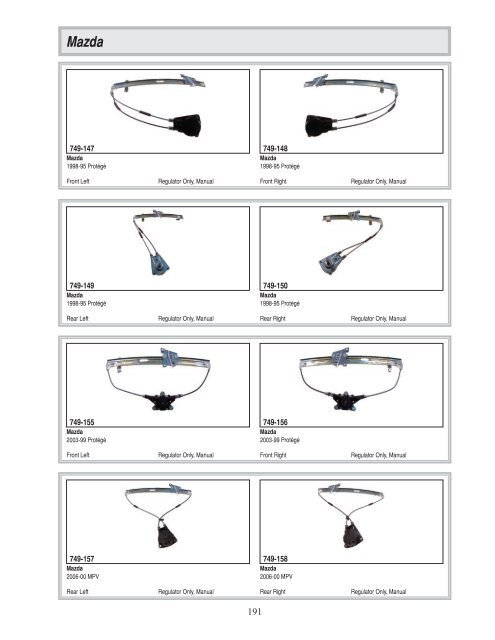 Dorman - Window Regulator