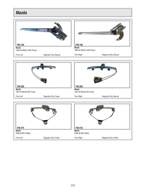 Dorman - Window Regulator