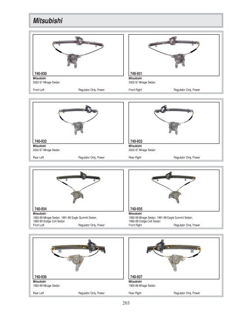 Dorman - Window Regulator