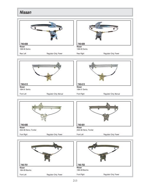 Dorman - Window Regulator