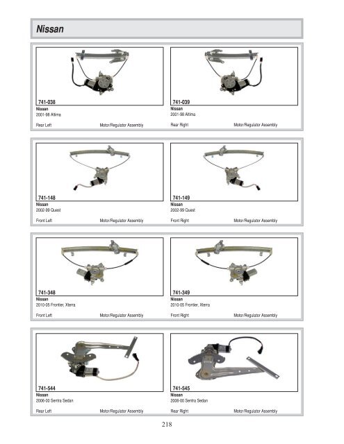 Dorman - Window Regulator