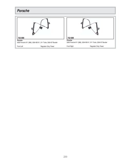 Dorman - Window Regulator