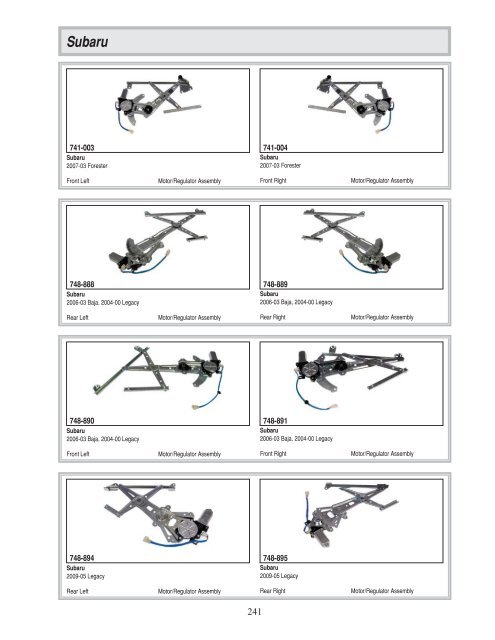 Dorman - Window Regulator