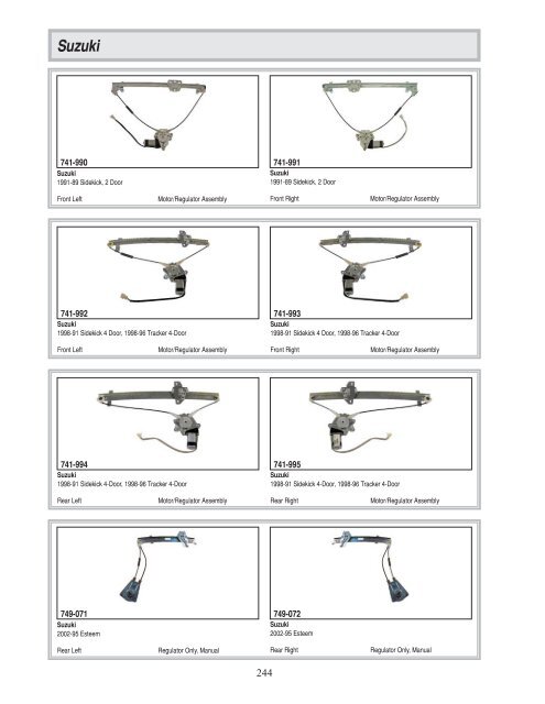 Dorman - Window Regulator