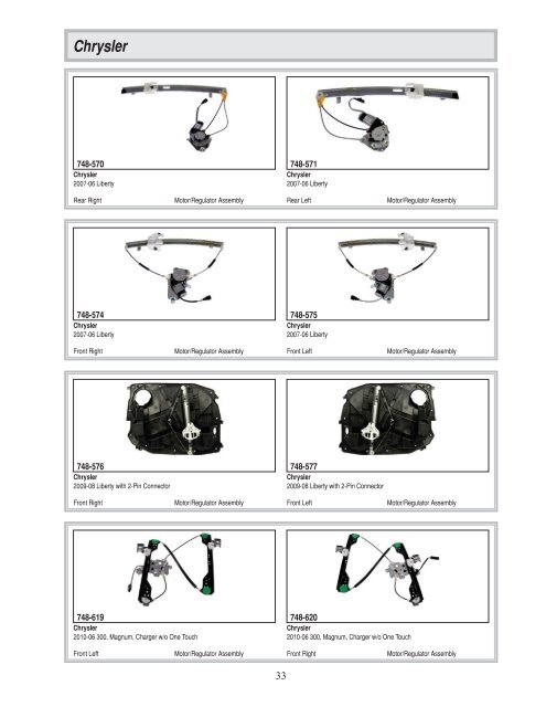 Dorman - Window Regulator