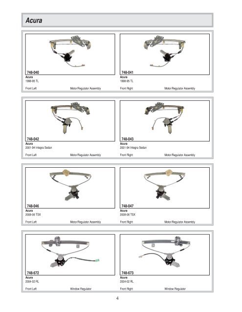 Dorman - Window Regulator