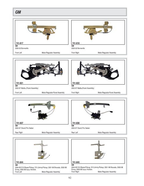 Dorman - Window Regulator