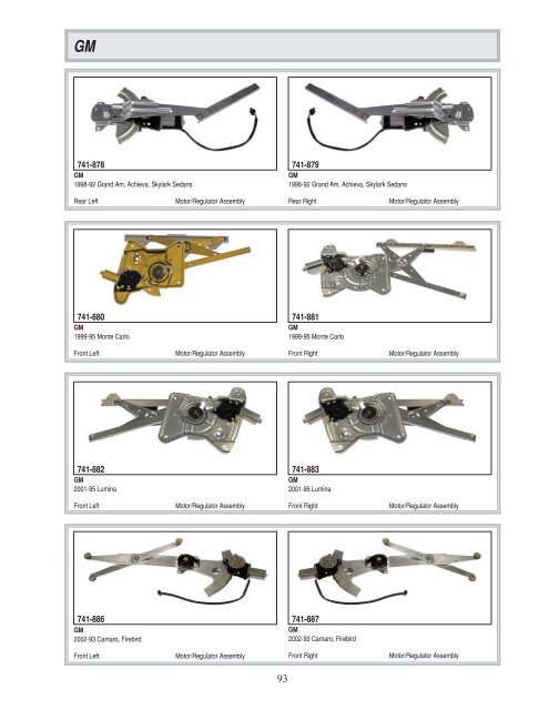 Dorman - Window Regulator