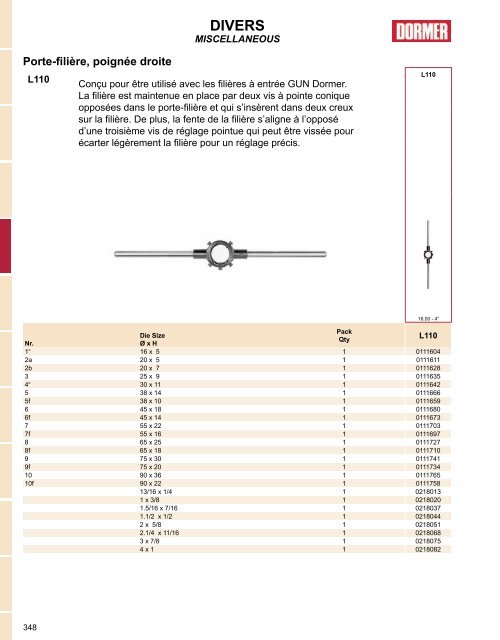 Dormer - Catalogue Français