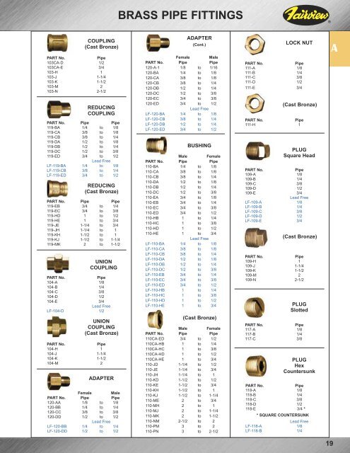 Fairview Fittings