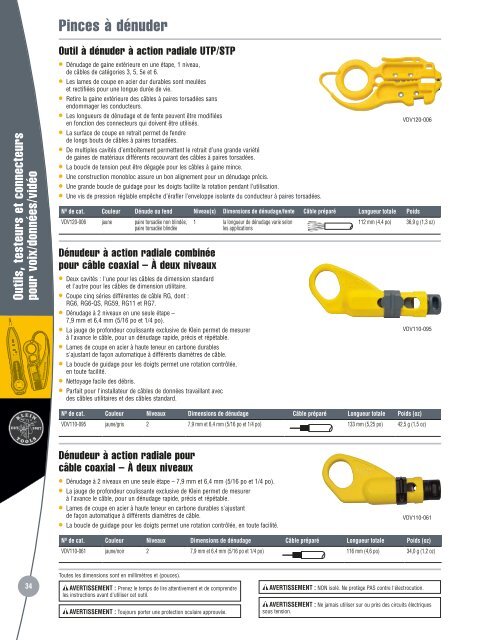 Klein Tools francais