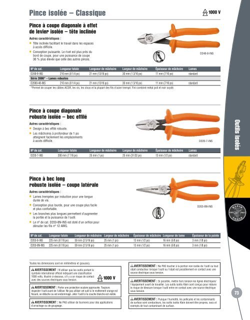 Klein Tools francais