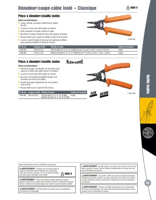 Klein Tools francais