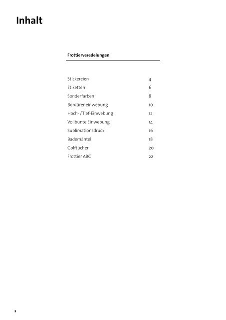 Mit Frottierwaren sympathisch und sinnlich werben