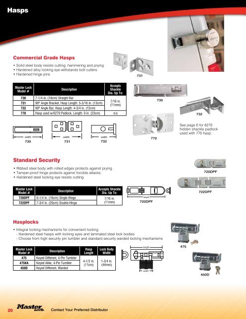 MasterLock - Commercial - Security - Product - Catalogue 2014-10-06