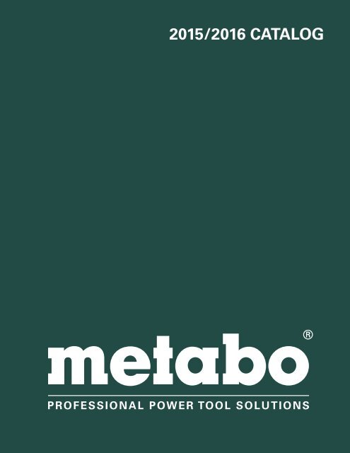 Metabo - Catalogue 2015-2016