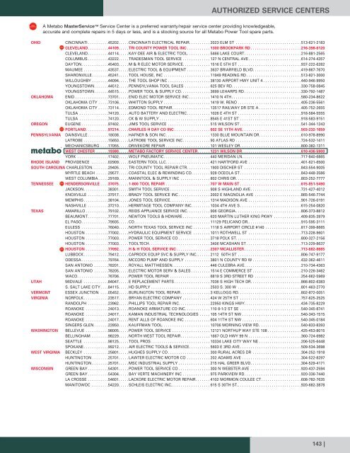 Metabo - Catalogue 2015-2016