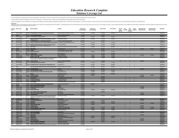 Education Research Complete