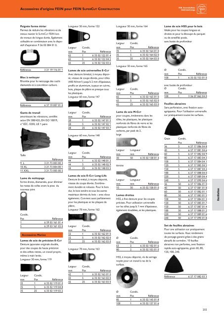 Fein Tools - Catalogue 2013-2014