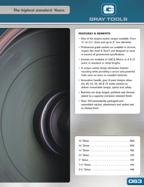 Gray Tools - Catalogue d’outils - édition canadienne