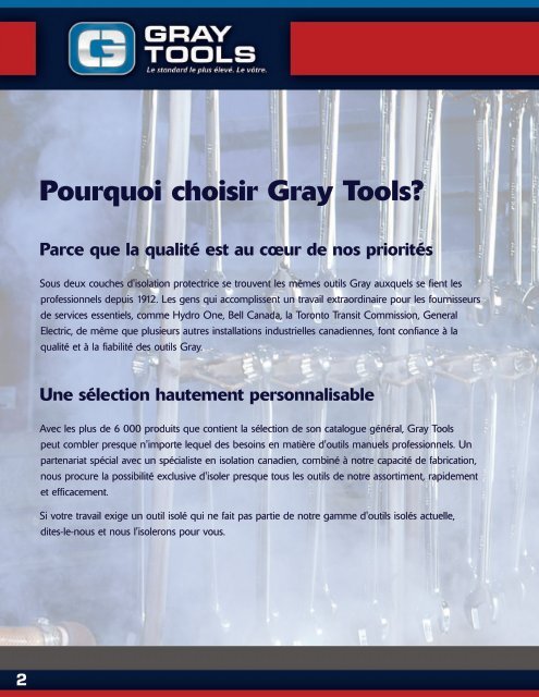 Gray Tools - Catalogue d'outils isolés 2014 - FR