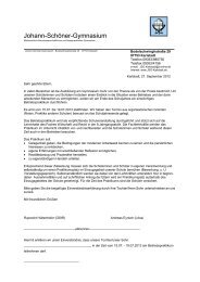 Informationsschreiben zum Betriebspraktikum - Johann-Schöner ...
