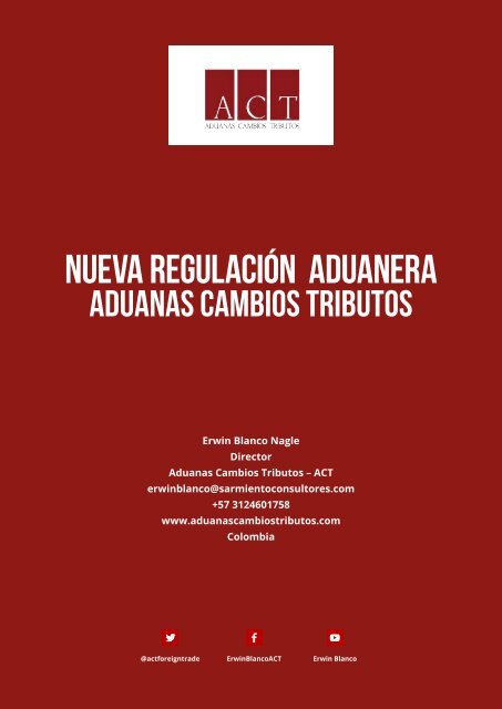 Nueva Regulación Aduanera