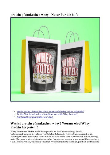 proteinpfannkuchenwhey