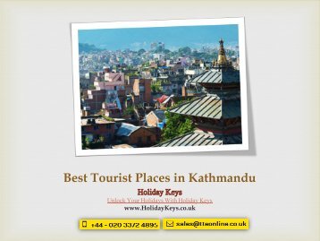 Best Tourist Places in Kathmandu - HolidayKeys.co.uk