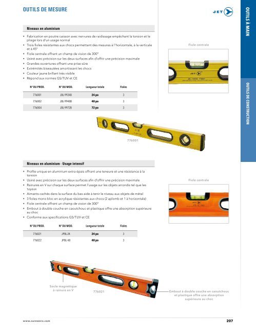 Jet - Outils de construction