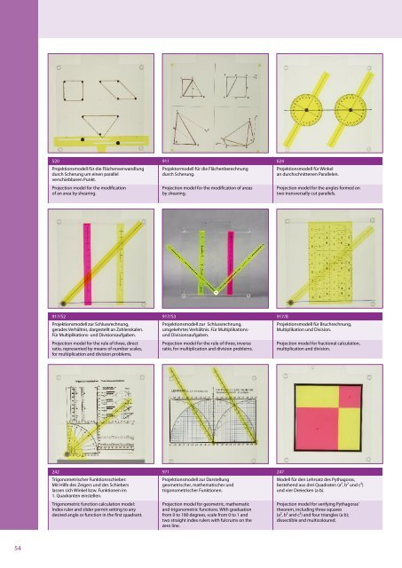 Mathematische Unterrichtsmodelle