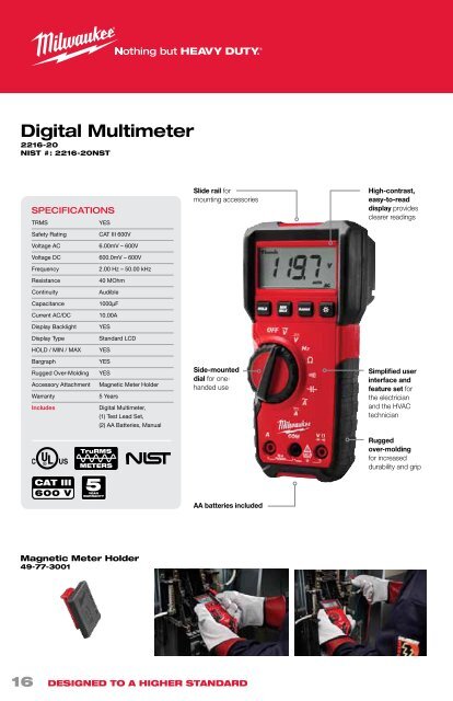 Milwaukee - Test Instruments Catalog