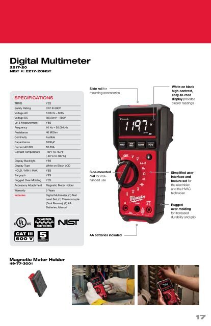 Milwaukee - Test Instruments Catalog