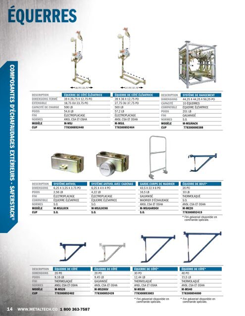 Metaltech - Catalogue