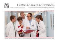 SW!SS REHA Critères de qualité de prestations pour la réadaption ambulatoire et semi-stationnaire