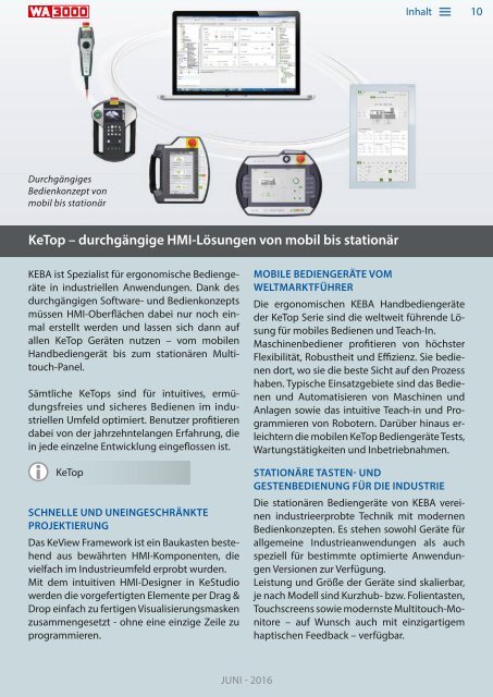 WA3000 Industrial Automation Juni 2016