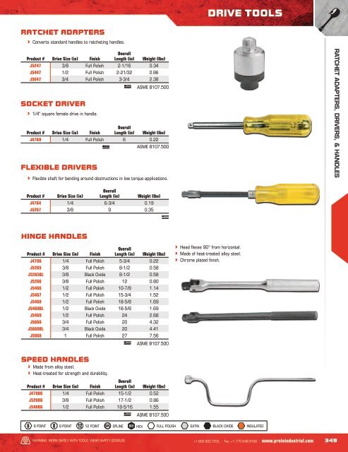 Proto - Douilles, Outils, Accessoires