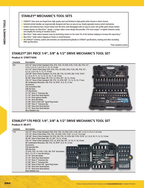 Stanley - Outils à main