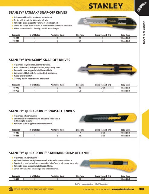 Stanley - Outils à main